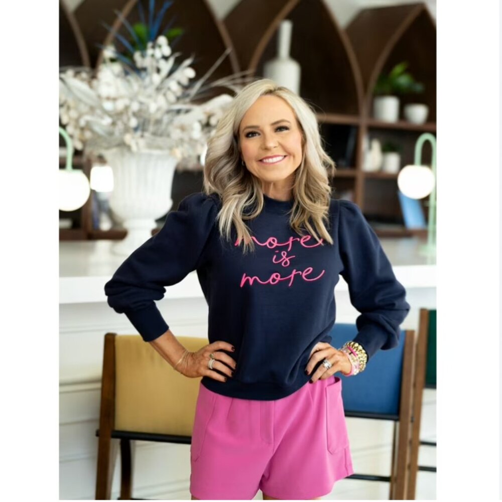 LABELRAIL x NashvilleTash Graphic Sweatshirt Pink Barbiecore Preppy Size 8 NWT